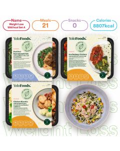 Weight Loss 1250 kcal (3 meals) Set A-NO BEEF